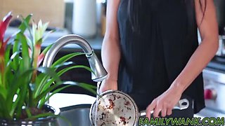 Horny teen Chloe Scott gets her wet cunt drilled by stepdad by Family Strokes: Porn