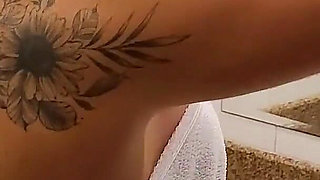 Agatha Breasts in a Hot Bath Plus Short Towel - Towel Falls, Panties Disappear and I Heat Everything up