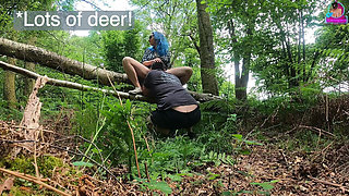 Teasing My Femdom Slave in the Woods