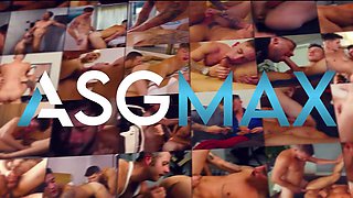 Muscle Jock Michael Del Ray Pounds Tatted Hunk Nic Saharas Tight Ass with Massive Cock in Steamy Deep