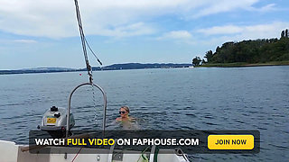 Granny Goes Swimming in a Sexy Swimsuit!