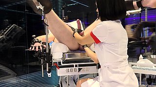 Prostate massage service provided by femdom MILF nurse