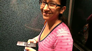 Mexican MILF Has Rich Sex With Pink Glasses And Platforms