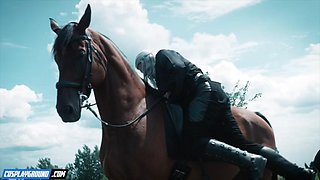 Geralt and Jaskier Fuck Chloe Amour and Gia OhMY - The Witcher Porn Cosplay Parody: Porn