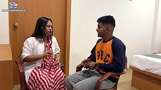 The lady doctor took advantage of the patient