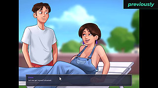 Summertime saga: the nurse gave me a handjob.