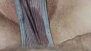 Korean Woman Sits on Top of a Cock with Her Narrow Slit, Creampie and Wet Panties
