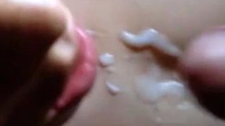 Twink Blowjob and Facial with Big Cock