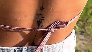 An Italian Couple Started Fucking Near a Nudist Beach and Put on a Show in Front of Voyeurs
