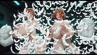 248. Funny Boobs Video with Two Redhead, Ai Animation