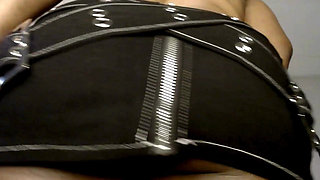 Denim Skirt Under View, Under Her Denim Skirt - Ebony Ass Fetish