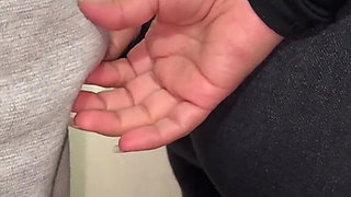 She Accidentally Touches a Stranger's Dick and Gets Very Aroused