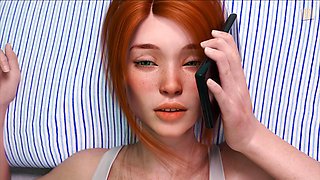 Busty gamer with big natural breasts dives into some adult visual storytelling