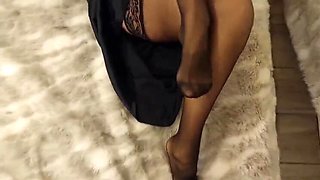 Amateur Mature Wife Selena Fucks Hard in Stockings - Homemade German Creampie