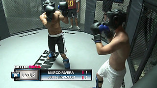 Ebony babe enjoys pleasuring guy's cock in the ring