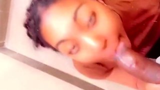 Truck Stop Blowjob - She Takes My Big Cock in the Bathroom