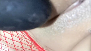 These huge natural tits in oil were fucked and finished