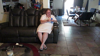 Nurse Vicki gives Breanna Her shot in ass and