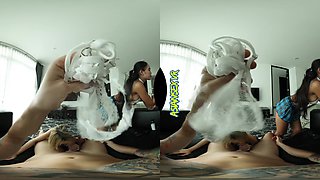 Funny and Sexy Asian Girls Horny Threesome Party