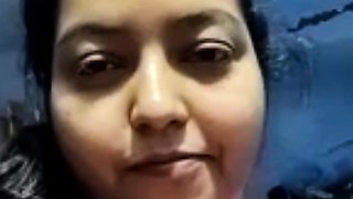 Chubby indian milf watching cock jerking on webcam