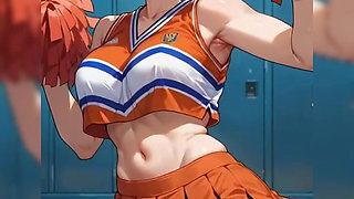 What big tits my girlfriend the cheerleader has, I fuck her after a game at her university