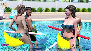 Older, swimsuit, hot blonde