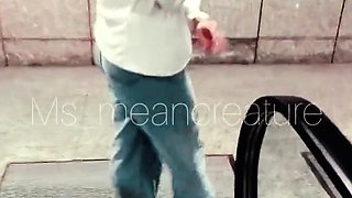 FLASHING HUGE TITS IN PUBLIC (CENCORED) - @MSBREEWC