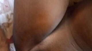 Huge Black Cock Stretches Tight Creamy Pussy