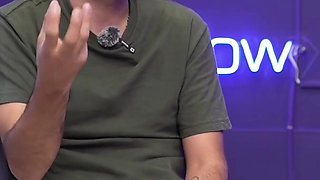 Uninhibited Podcast Assistant Surrenders Her Tight Pink Pussy Live on Air
