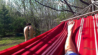 My Step-brother Spies on Me and Jerks off on My Ass