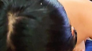 Step brother comes home stressed from work and I help him