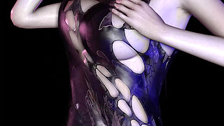 Sculpted Seduction: 3D Girl Model - 3D Animation Hentai