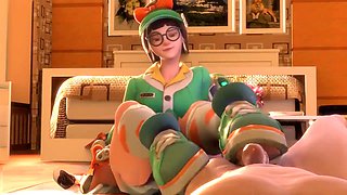 Animated hot ride featuring Viola-3d in some intense rough action