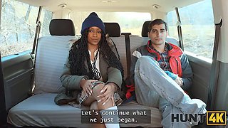 HUNT4K. We were caught by strangers during blowjob in public ft. Vicky Menage  Stanley Johnson: Porn