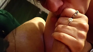 POV Blowjob with Pulsating Cum in Mouth and Swallow