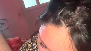 I Suck the Dick with Eagerness to Drink the Cum but I Have No Patience and I Make Him Fuck Me to Swallow Faster