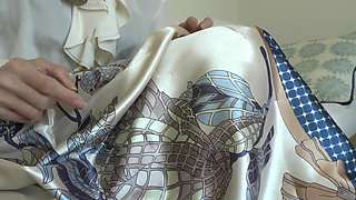 My New Satin Scarf Makes You Want to Cum and Weak, Scarf JOI, Lady Victoria Valente