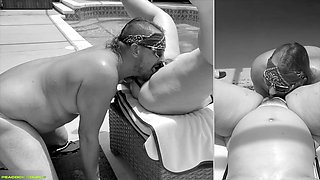 Outdoor BBW Squirting Creampie