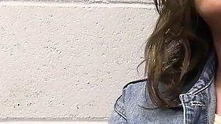 Hot Teen Was Craving Free Food, but the Security Guard Was Craving a Creampie