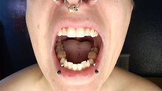 Climb Inside Wide Open Teeth Tongue Mouth Show