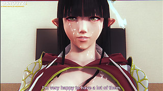 Hinoa From Monster Hunter Rise Takes Care of You After You Save His Village! Relax and Let Her Do It!