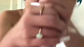 Camilla Araujo Sloppy Dildo Blowjob In The Bathtub Onlyfans