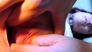 Petite Webcam Model Andy Uses Glass Dildo for Intense Orgasm