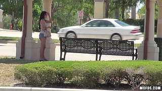 Pervs on Patrol - Big Tit Kodi Ga'mble Steps Into Tony’s Car for a Ride & Ends Getting a Facial