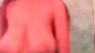 Close up with blonde hottie blowing a large dick