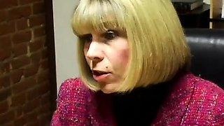 Blonde fetish slut spanked with passion