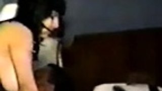 Sexy ebony girl wakes up and sucks a big fat cock