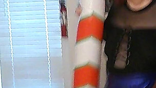 Big Beautiful Nurse Vicki Trys to Squash Her Candy Cane?