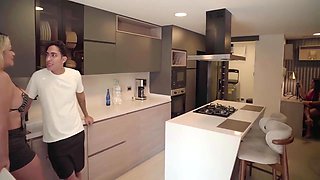 Kata Sanchez - My Stepdaughters Embarrassed Boyfriend Cant Resist Me And Invited Both Of Them To Eat My Hot Milf Pussy