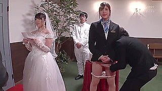 Christian Japanese Wedding With The Busty Bride And The Brides Maid Fucked In Church